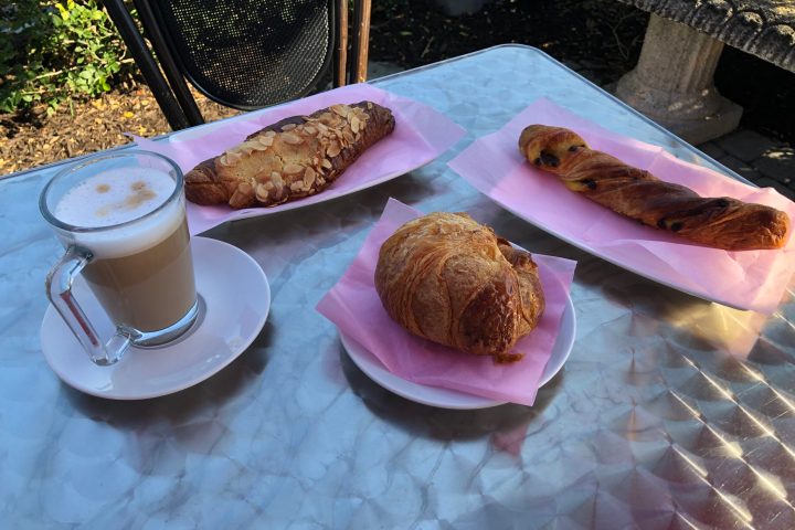 a plate of food on a table